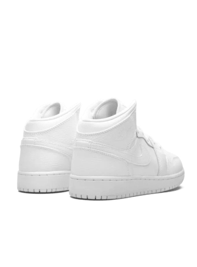 Air Jordan 1 Mid Triple White (GS)