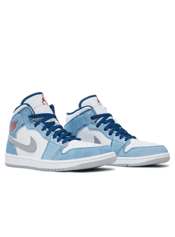 Jordan 1 Mid French Blue Light Steel
