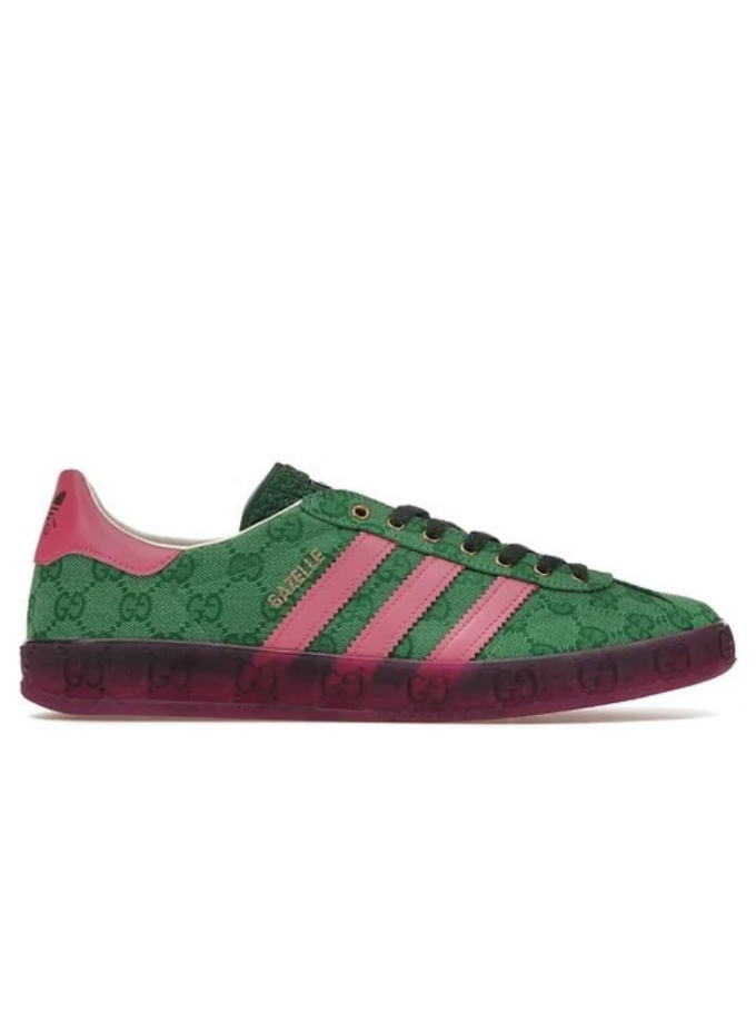Adidas x Gucci Gazelle Green GG Monogram
