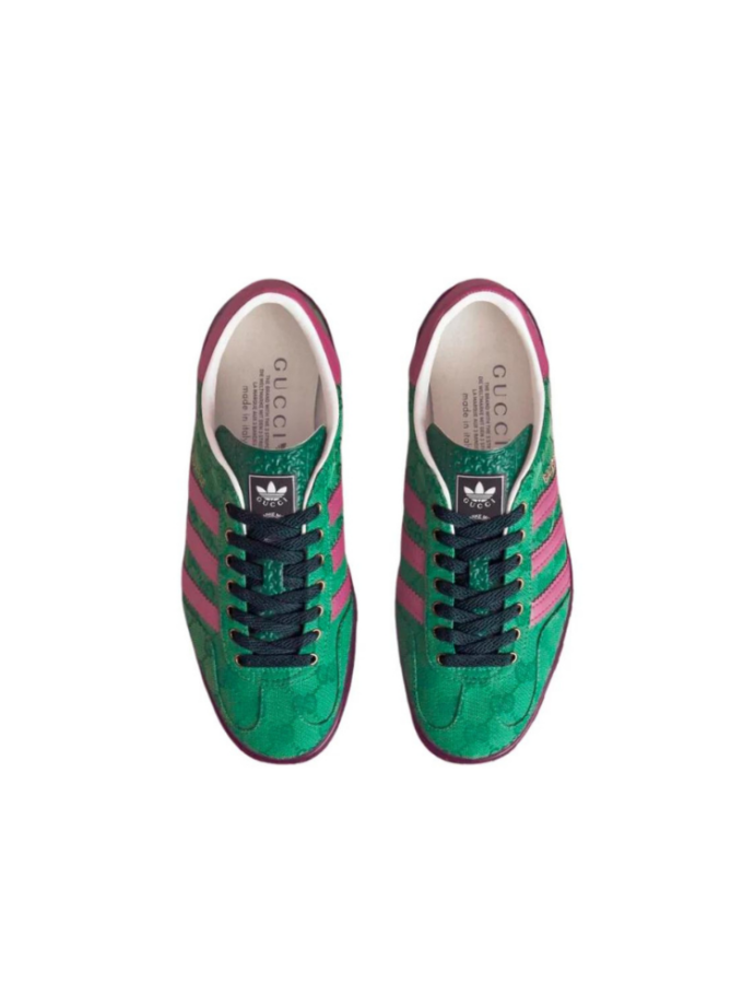 Adidas x Gucci Gazelle Green GG Monogram