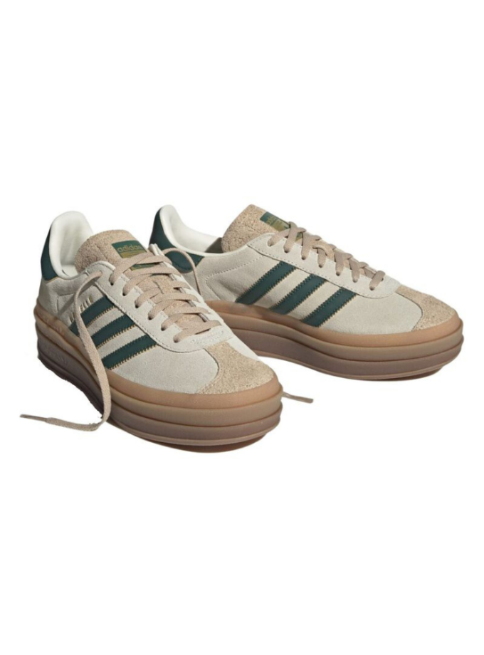 Adidas Gazelle Bold Magic Beige Collegiate Green