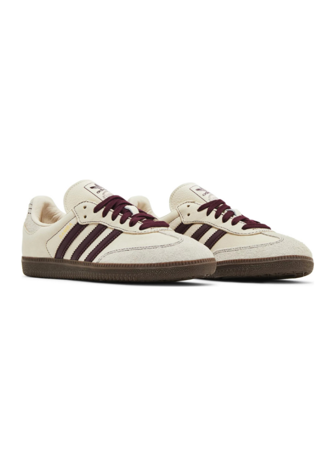 Adidas Samba OG Wonder White Maroon